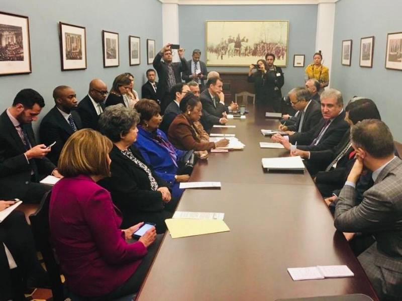 Shah Mehmood Qureshi meeting Pak Caucus