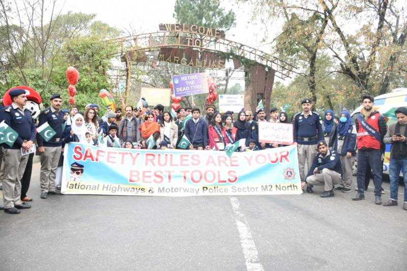 Differently abled children spreading road safety awareness