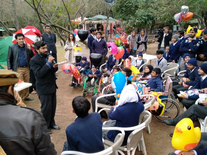 Differently abled children spreading road safety awareness