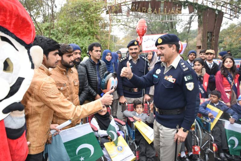 Differently abled children spreading road safety awareness