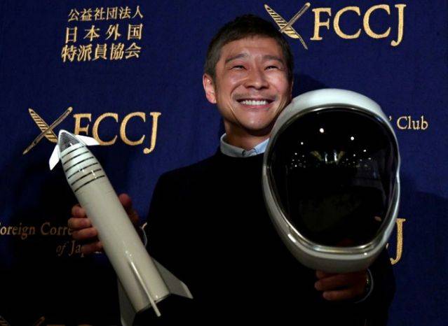 Japanese billionaire Yusaku Maezawa