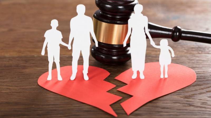 Poster depicting the role of court in Divorce