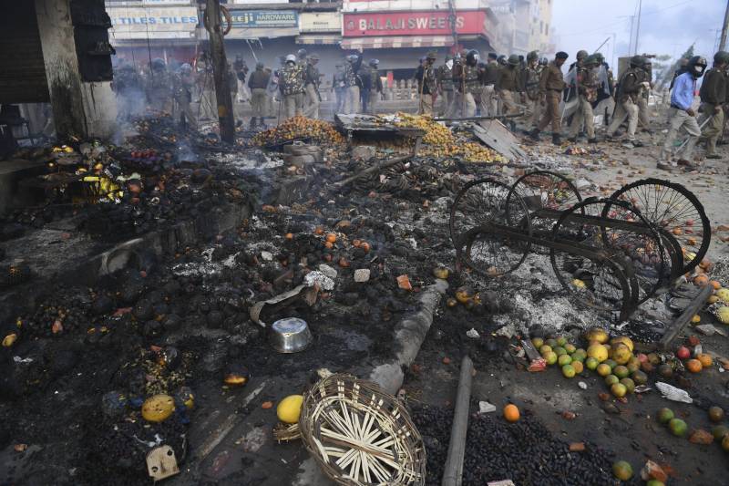 Violent clashes mar Trump’s visit to India