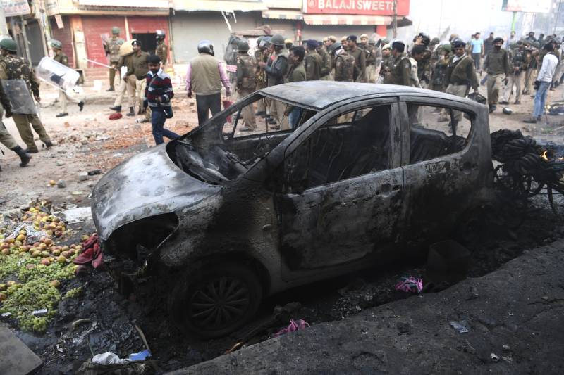 Violent clashes mar Trump’s visit to India