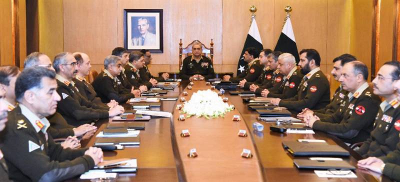 Corps commanders discuss LoC, Afghan peace, coronavirus situation