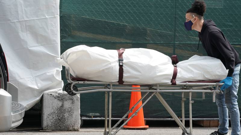 New single-day record for New York virus deaths 