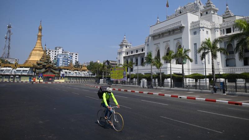 Silent streets for water festival in Myanmar lockdown