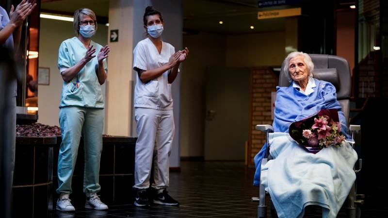 Belgian coronavirus survivor leaves hospital after turning 100