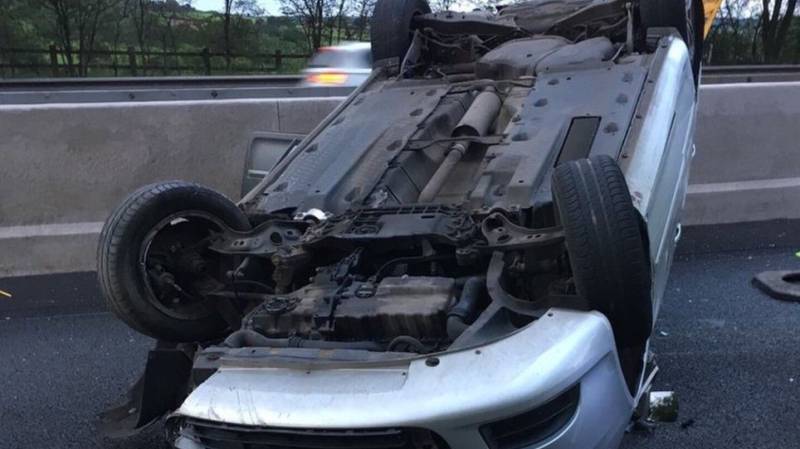 6 of a family die as car overturns on motorway