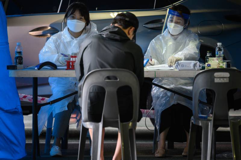 South Korea sees largest spike in virus cases in two months