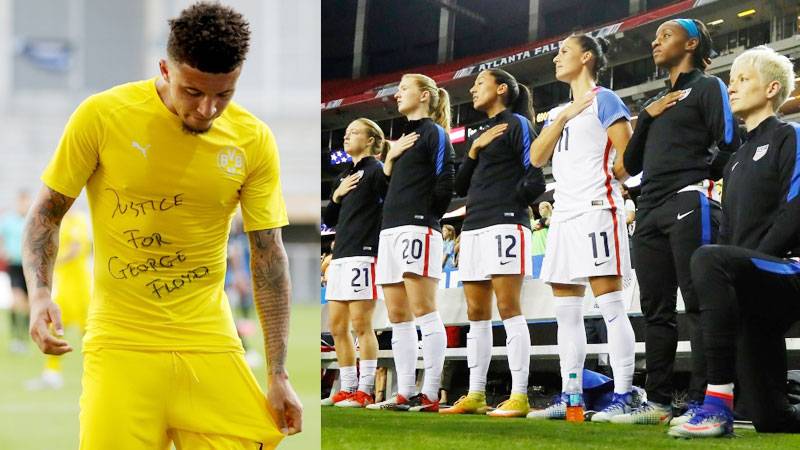 Mixed messages as sports world backs US protesters