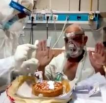 Corona patient dies days after celebrating birthday on hospital bed