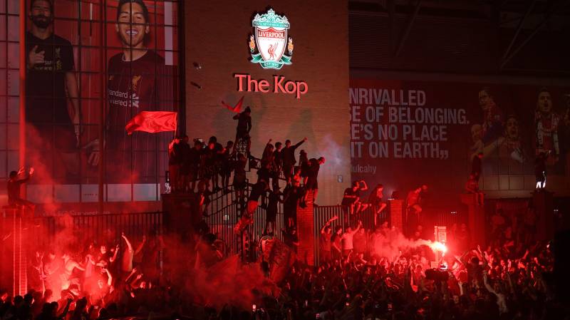 Jubilation as Liverpool win Premier League to end 30-year drought