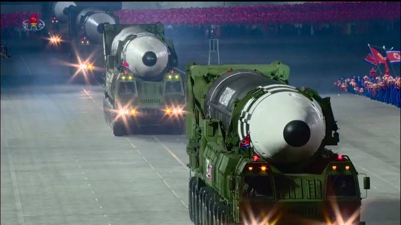 North Korea displays huge new ICBM at coronavirus-defying parade