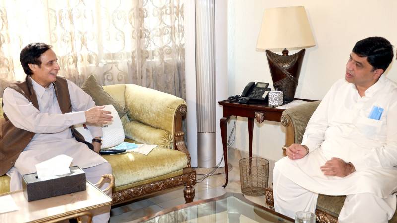 PTI’s Ajasam Sharif calls on Speaker Punjab Assembly Ch Parvez Elahi