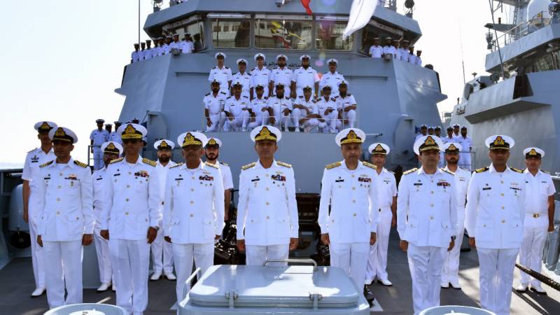 Induction ceremony of Pakistan Navy Ship TABUK held at Karachi