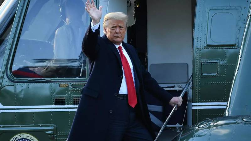 Trump departs Washington for Florida on Air Force One