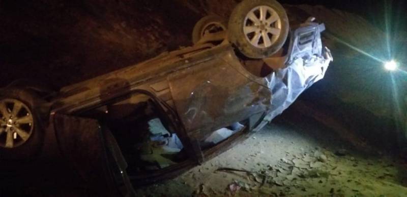 Three die as car collides with truck on Indus Highway