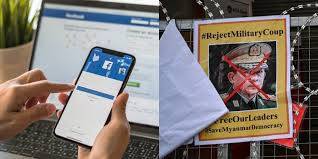Facebook bans Myanmar military accounts citing the coup