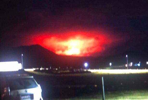 Iceland volcano erupts, lighting up night sky near Reykjavik