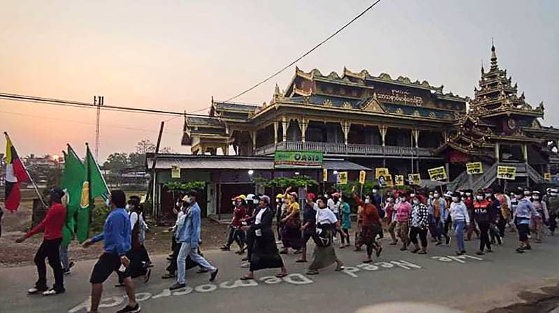 Myanmar's rebel groups voice support for protesters as junta continues crackdowns