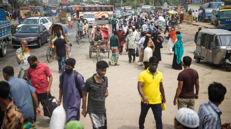 Bangladesh shuts down offices, transport amid pandemic surge