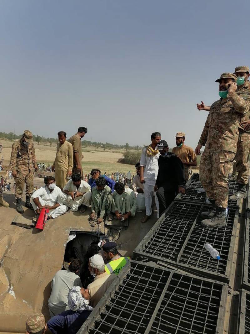 Army establishes relief camp at accident site
