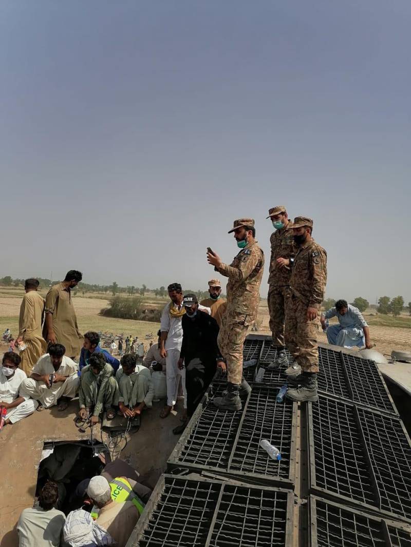 Army establishes relief camp at accident site
