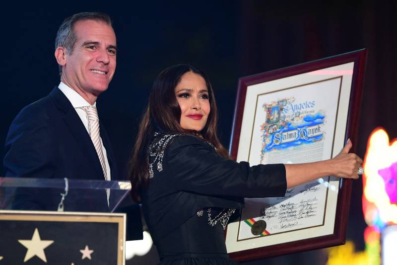 Salma Hayek gets Walk of Fame star,  dedicates the honour to fans