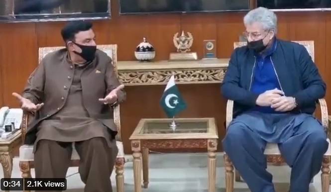 Australian cricket board security delegation calls on Sheikh Rasheed