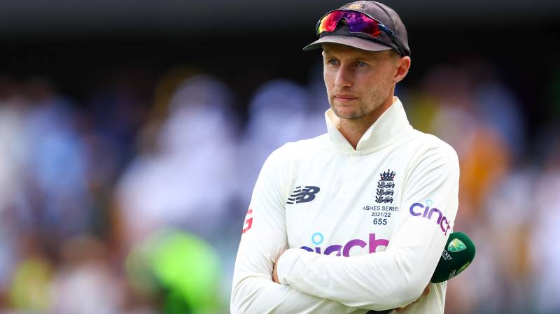 England's captain Joe Root waits to be interviewed at the conclusion of the first Ashes Test between England and Australia at the Gabba in Brisbane. AFP