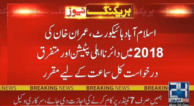 IHC set to hear plea for PM Imran disqualification