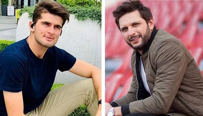 Shaheen Shah and Shahid Afridi