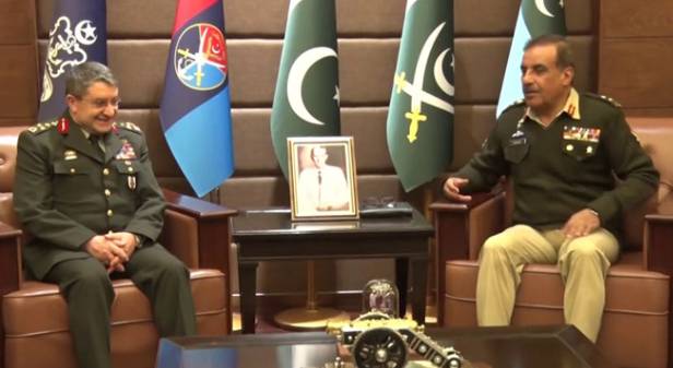 Turkey’s General Selcuk Byraktaroglu calls on CJCSC Gen Nadeem