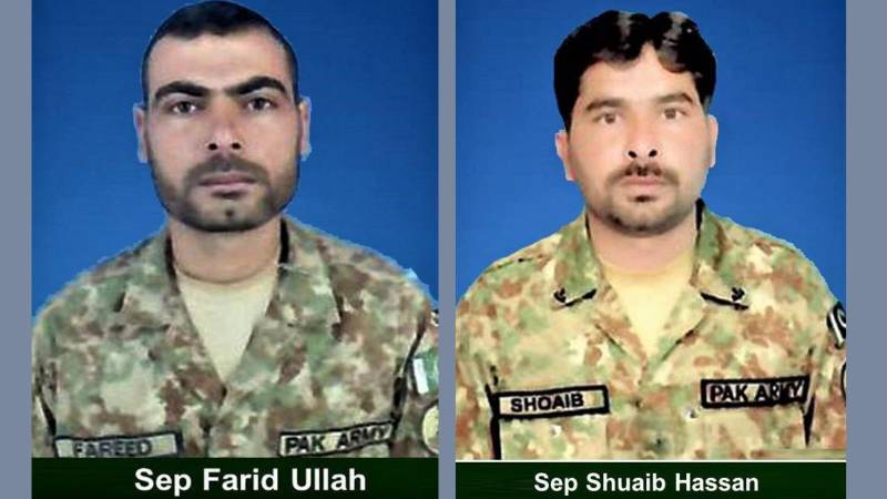 Two soldiers martyred, two terrorists killed in Tank operation