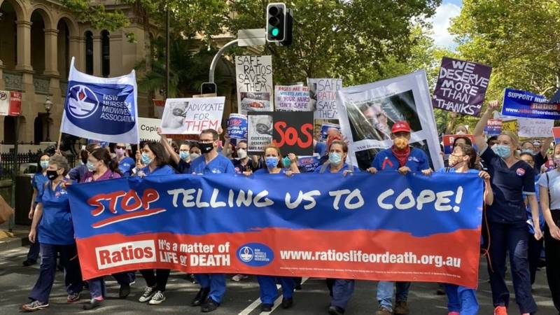 Pandemic-weary Australian nurses go on strike