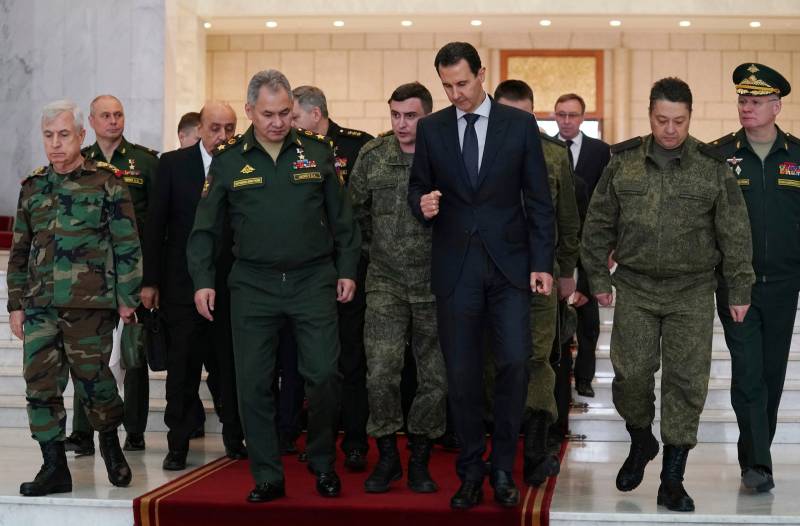 Russia's defence minister in Syria for Assad meeting