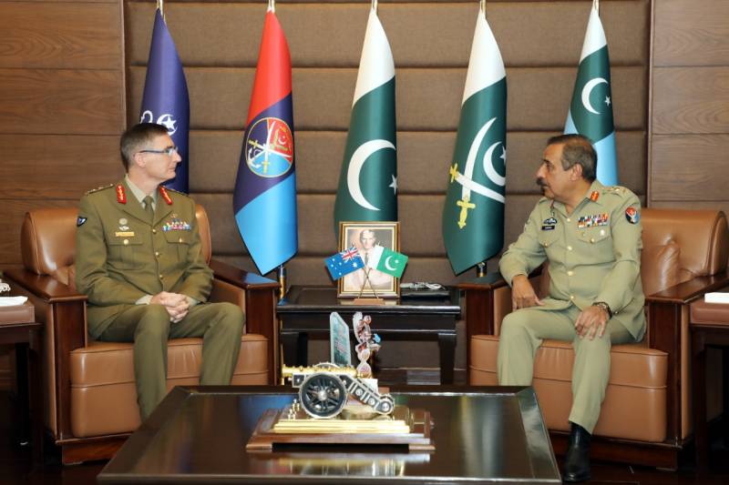 Australia Chief of Defence Forces calls on Gen Nadeem Raza on regional issues