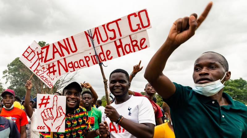 Zimbabwe opposition accuses state of rigging elections