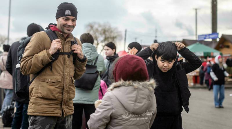 Afghan Ajmal Rahmani escaped his country with his kids, only to be chased out of Ukraine by war. AFP