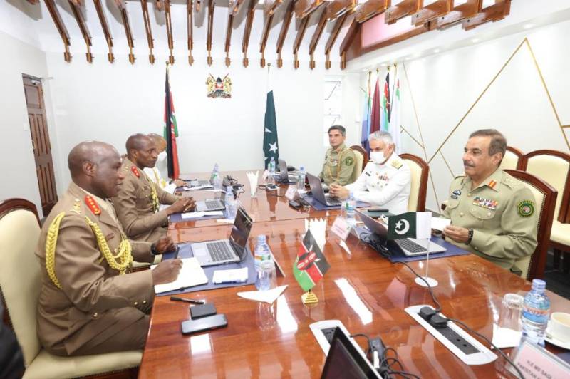 CJCSC Gen Nadim Raza holds defence cooperation talks Kenya Defence Forces dignitaries