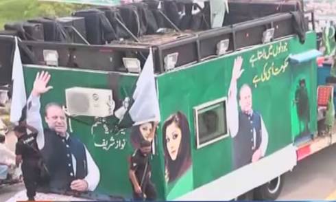 Special container built to carry Shehbaz, other PML-N leaders to Islamabad