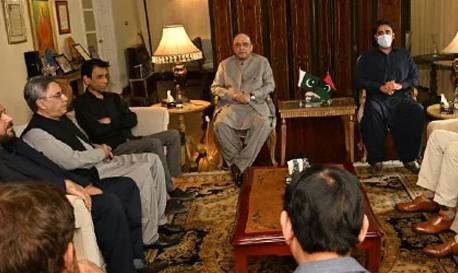 MQM-P delegation holds talks at Zardari House in Islamabad