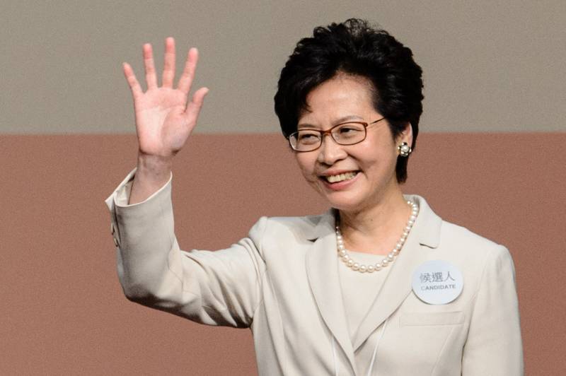 Hong Kong leader Carrie Lam
