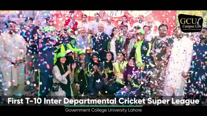 GC University Lahore official Twitter account posts highlights of T-10 Super League