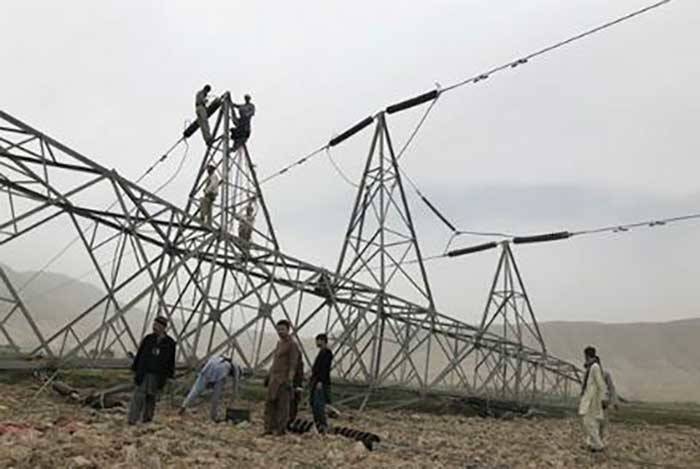 Power pylon blown up in Larkana