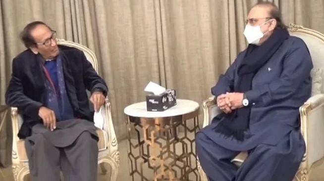 Zardari thanks Ch Shujaat for extending support to national government