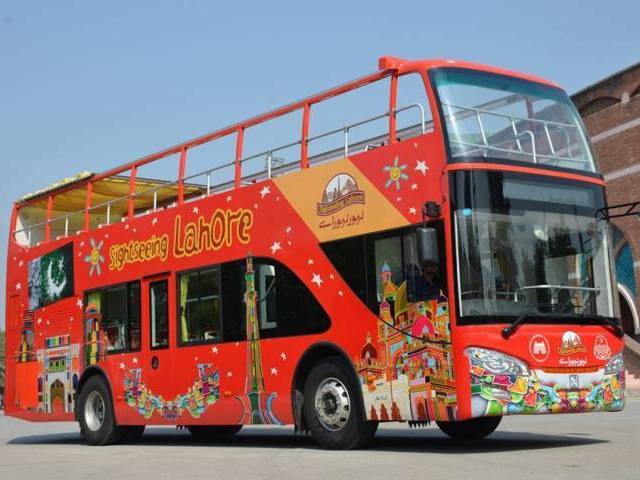 Another double-decker bus route for tourists launched in Lahore