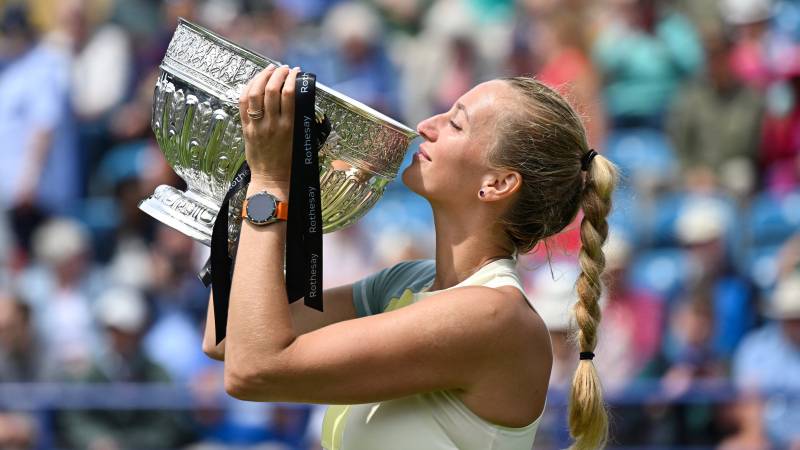 Kvitova wins Eastbourne to bolster Wimbledon prospects