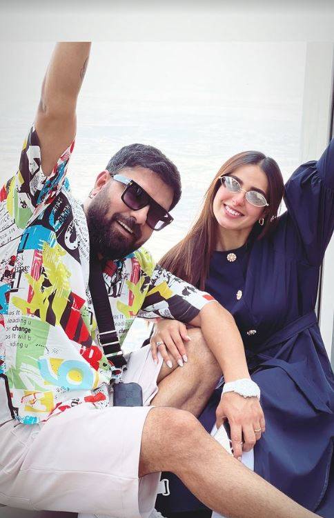 Glimpses of Iqra Aziz and Yasir Hussain's trip to Dubai